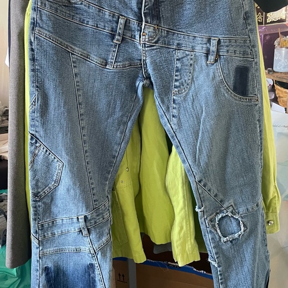 Pepe Vintage Deconstructed Denim Jeans - Ecxellent condition! Size 30 - Picture 5 of 5